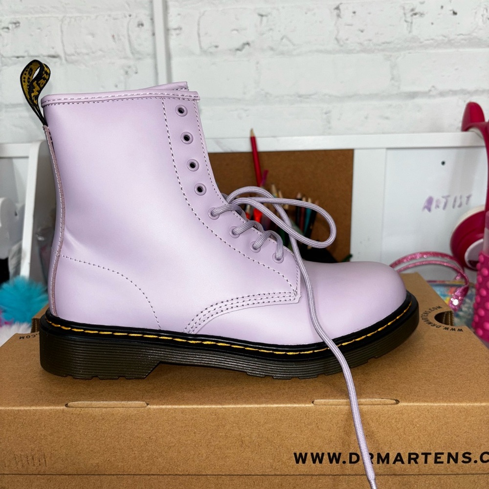 Dr. Martens Lavender Combat Boots